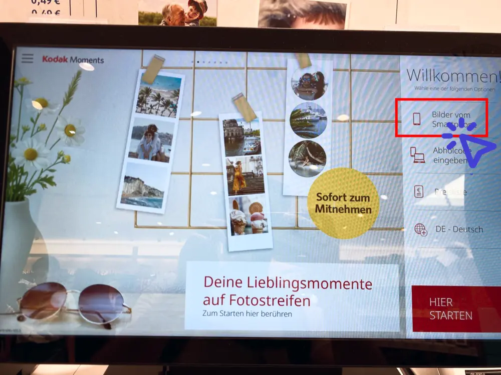 Schritt 4: Die DM-Fotostation finden und starten